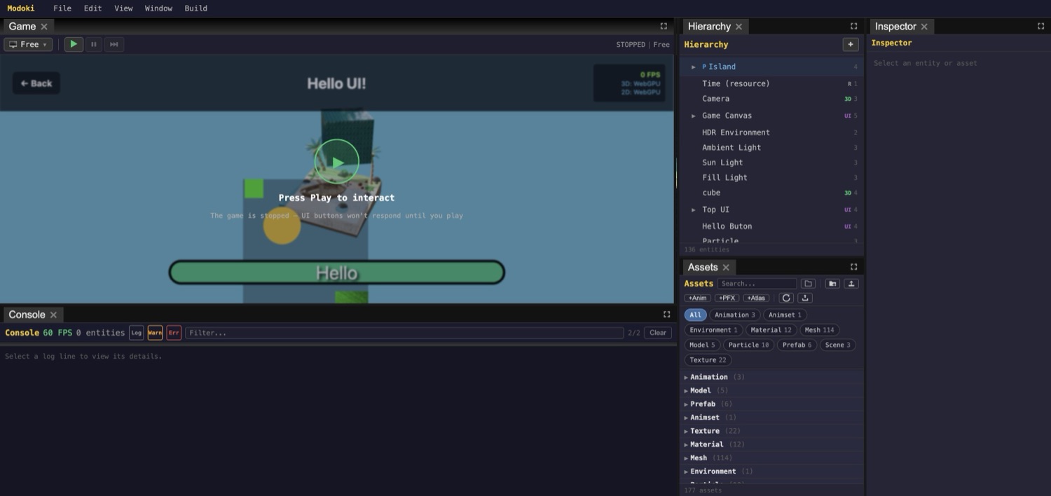 The editor shell
